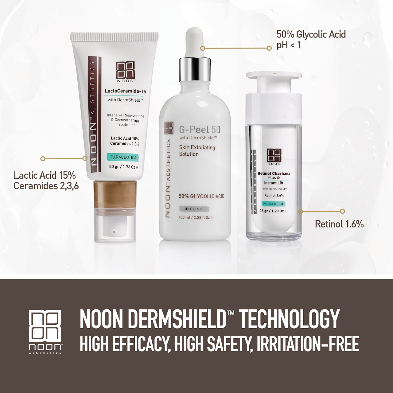 NOON Aesthetics Produkte mit DermShield bei KOSMETIKCONCEPT Hannover